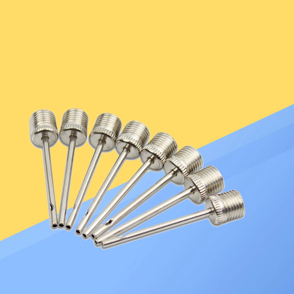 50 Pcs Ball Pump Needles Metallic Air Inflation Needles for Football Basketball Soccer Volleyball