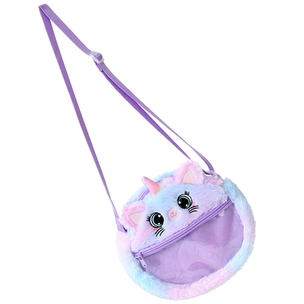 Cartoon Unicorn Shoulder Bag Stylish Coin Pouch Outdoor Storage Bag Adorable Children Bag