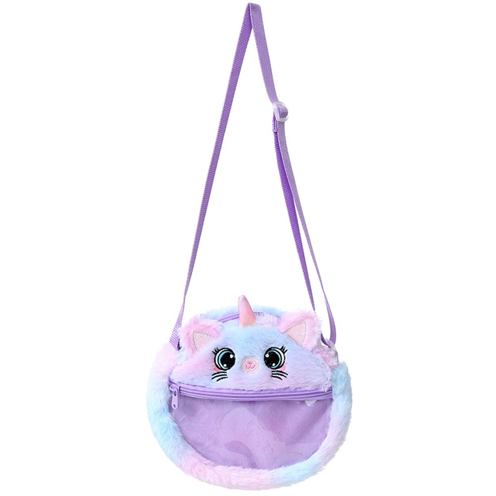 Cartoon Unicorn Shoulder Bag Stylish Coin Pouch Outdoor Storage Bag Adorable Children Bag