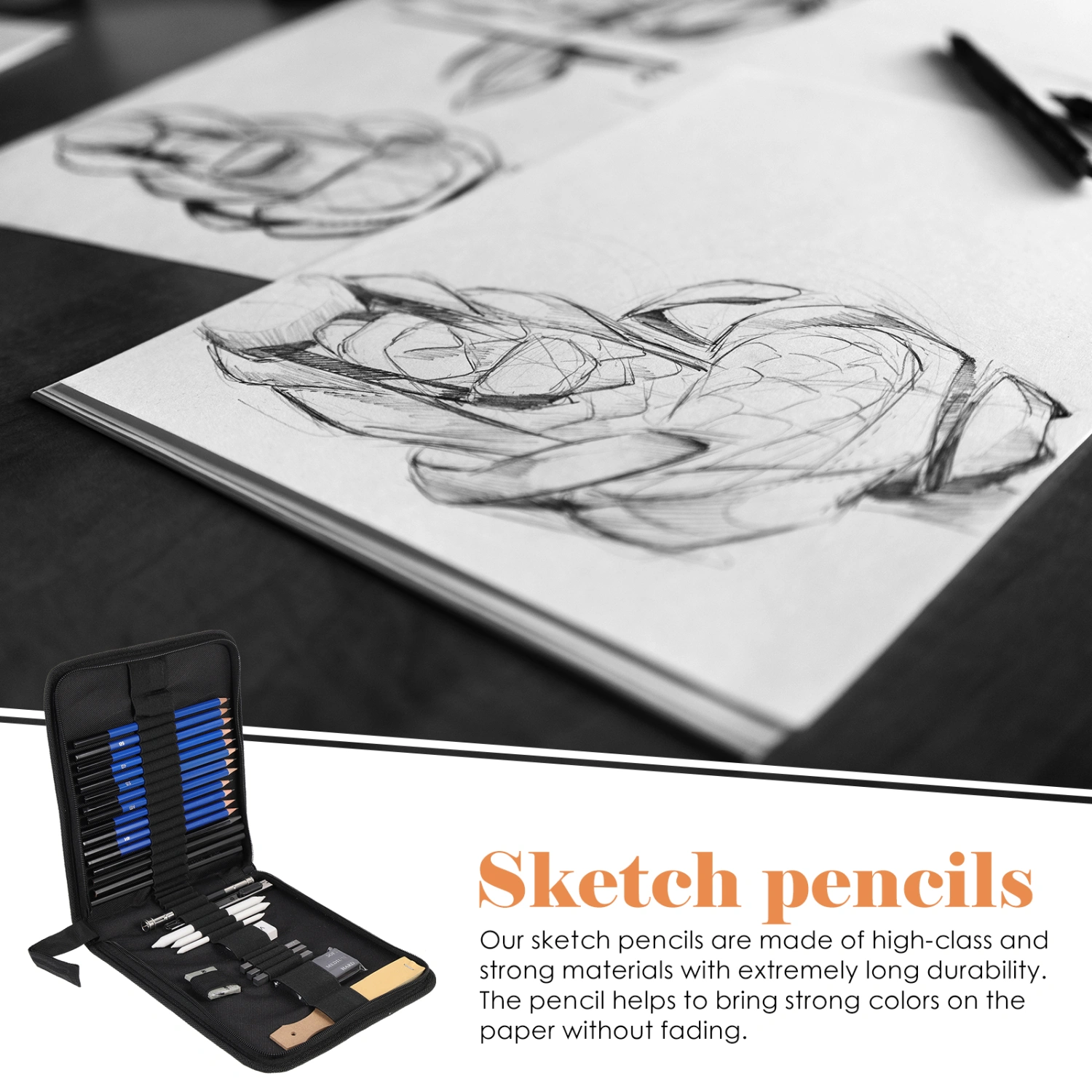 1 Set of Drawing Art Kit Sketching Kit Professional Sketch Kit Drawing Art Supplies