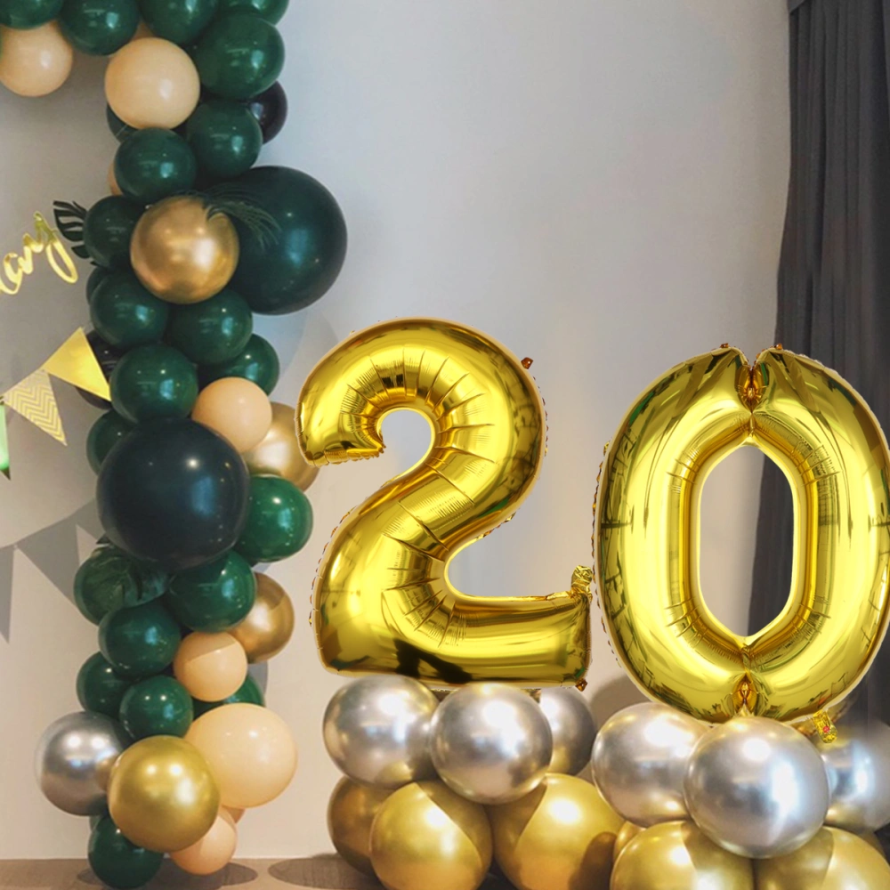 40 Inch Gold Number 20th Balloon Party Festival Decorations Birthday Anniversary Jumbo Foil Balloons Party Supplies Photo Props