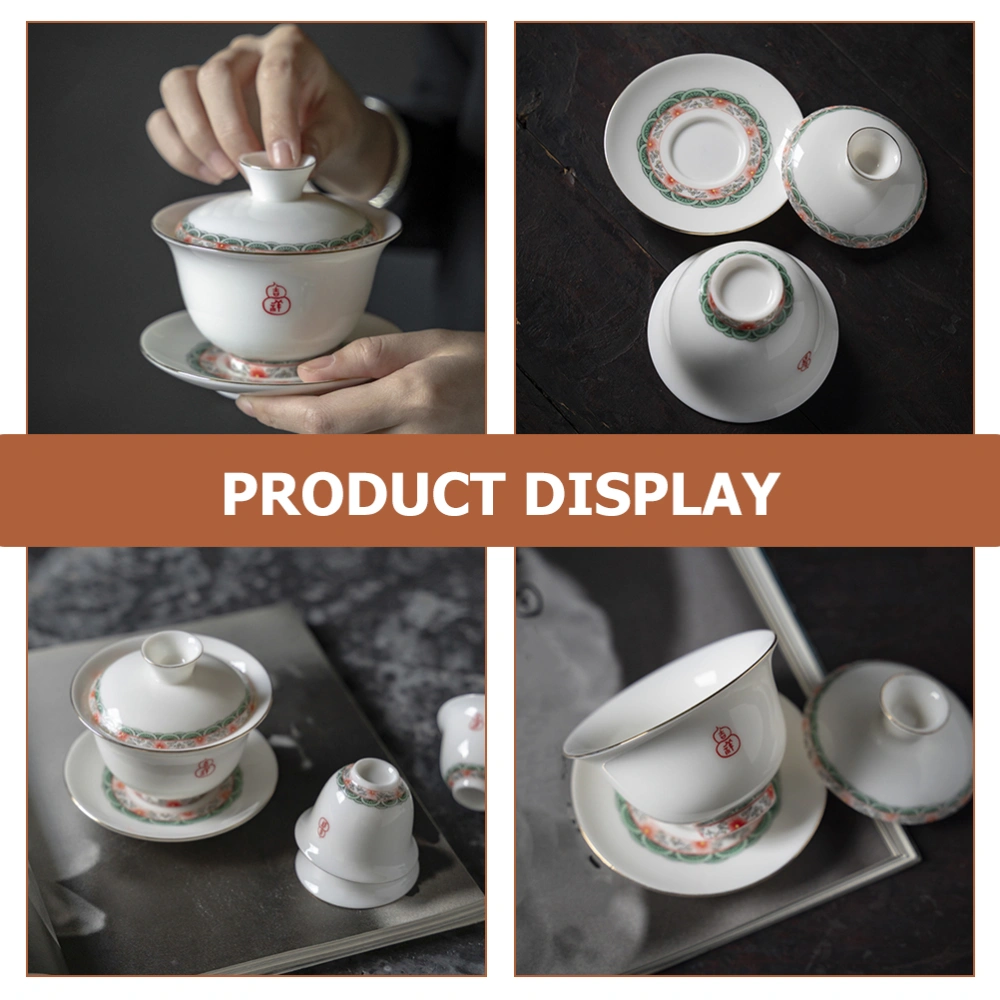 1 Set Ceramic Tea Cup Creative Ceramic Tea Bowl Traditional Kungfu Tea Ware