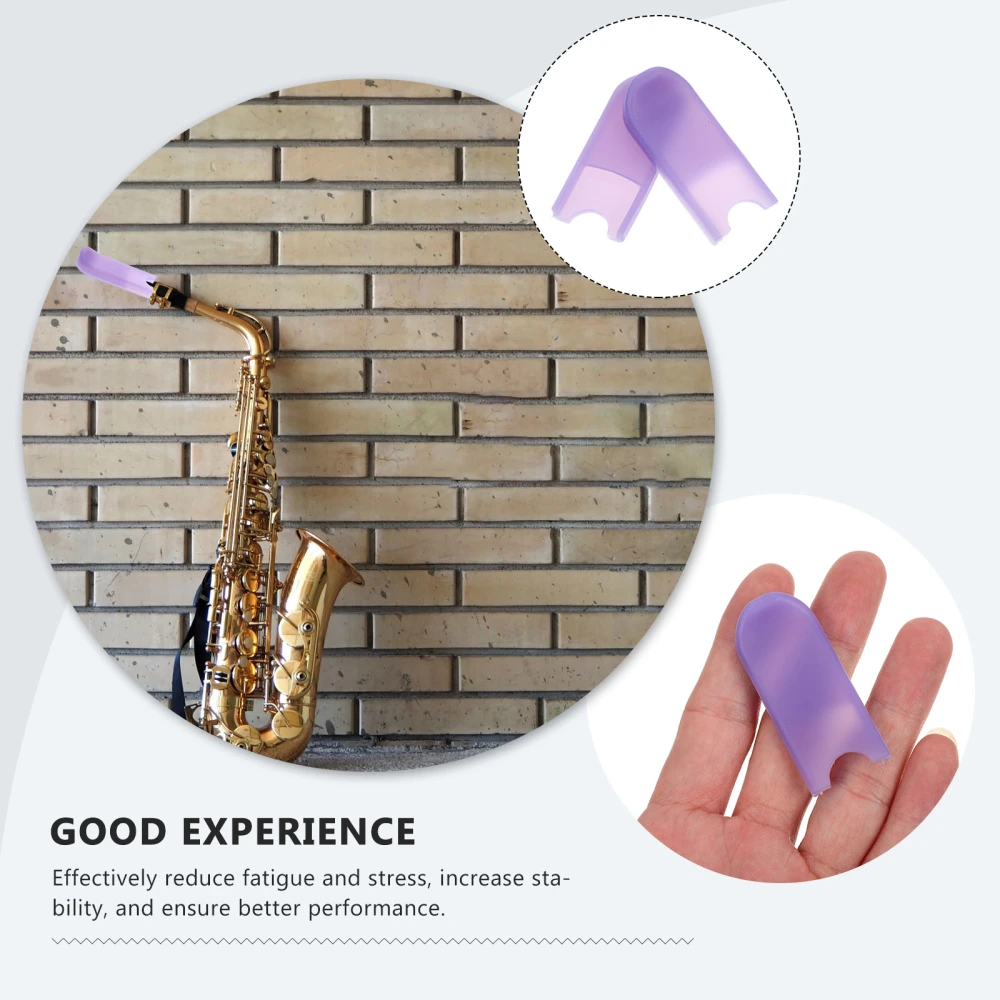 2pcs Delicate Saxophone Thumb Rest Cushion Sax Thumb Cover Instrument Supply