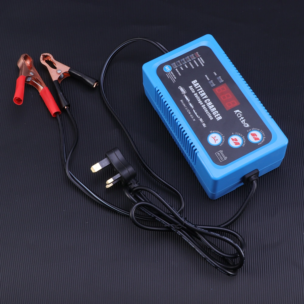 6V/12V Battery Charger For Automobile Motorcycle And Battery With UK Plug