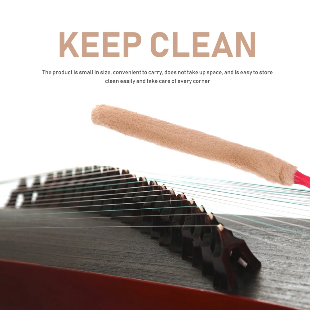 2Pcs Guzheng Cleaning Brushes Professional Clean Brushes Dulcimer Cleaners (Random Color)