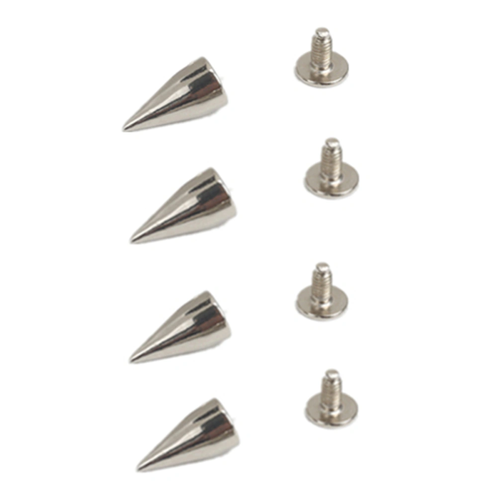 100pcs Punk Buttons Screwback Spike Cone Rivet Nail Fastener DIY Shoes Bag Belt Garment Leather Craft