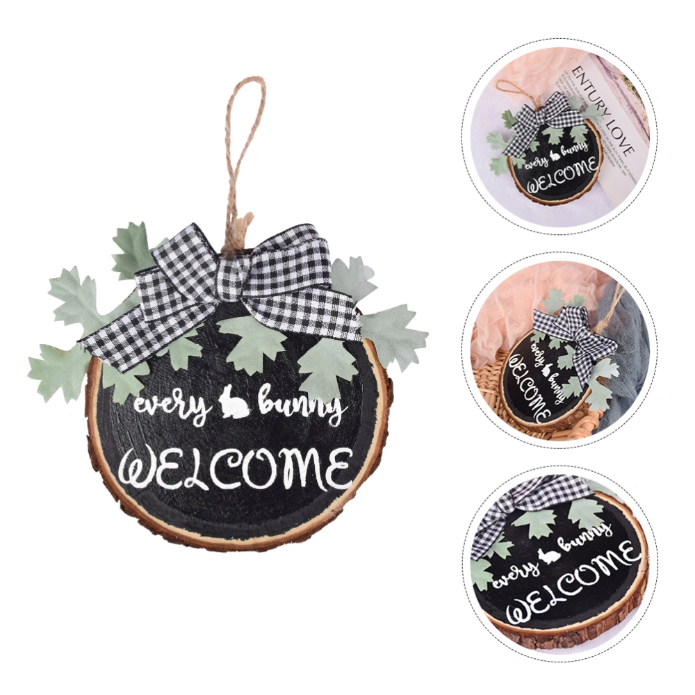 2PCS Easter Craft Wood Slices Home Decoration Holidays Party Wooden Slices