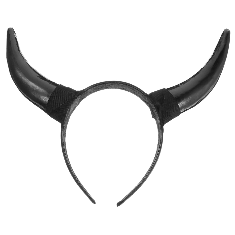 1pc Fashion Horn Headband Headpiece Halloween Cosplay Party Headdress Hair