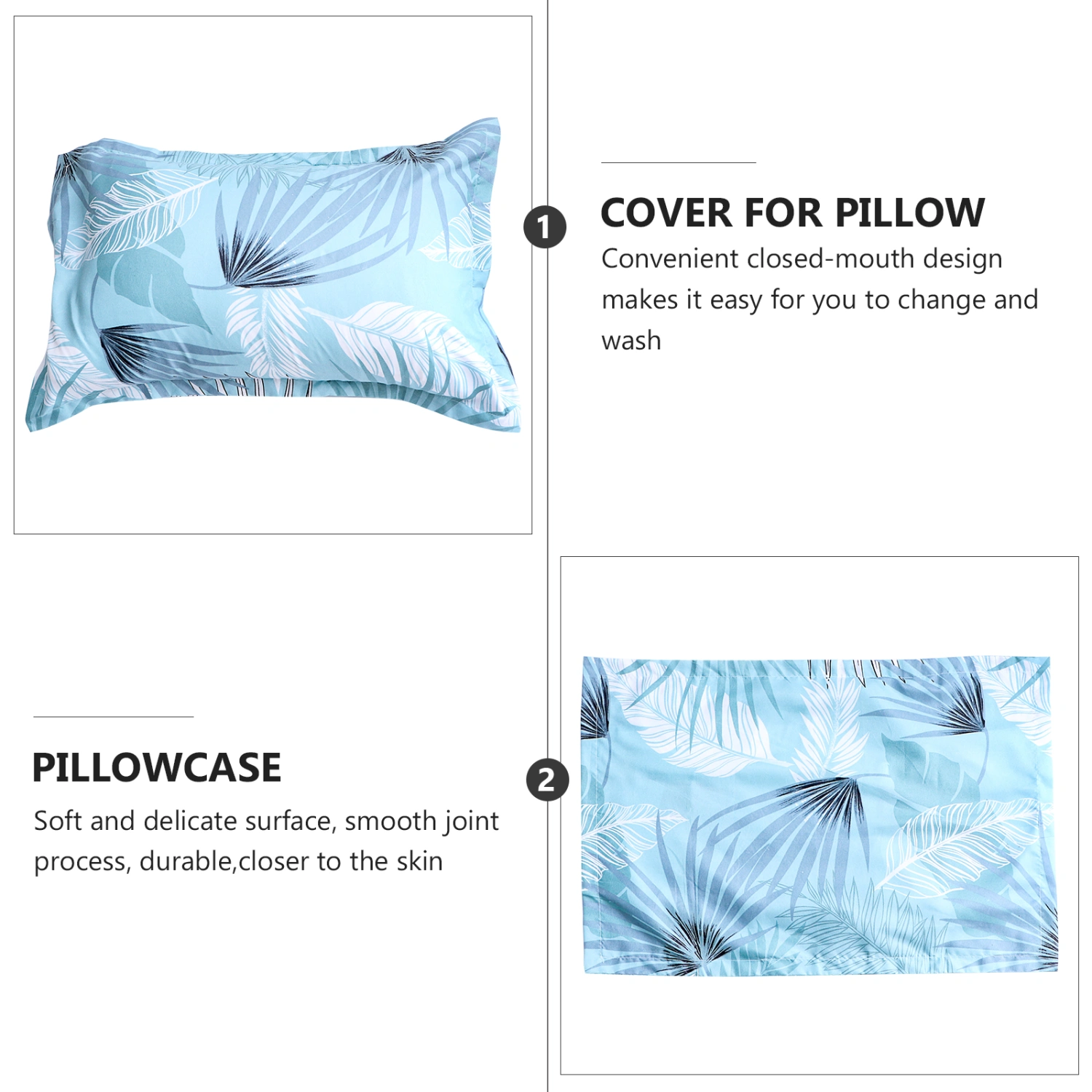 2pcs Comfortable Pillowcases Pillow Covers Home Bedding Pillow Cases