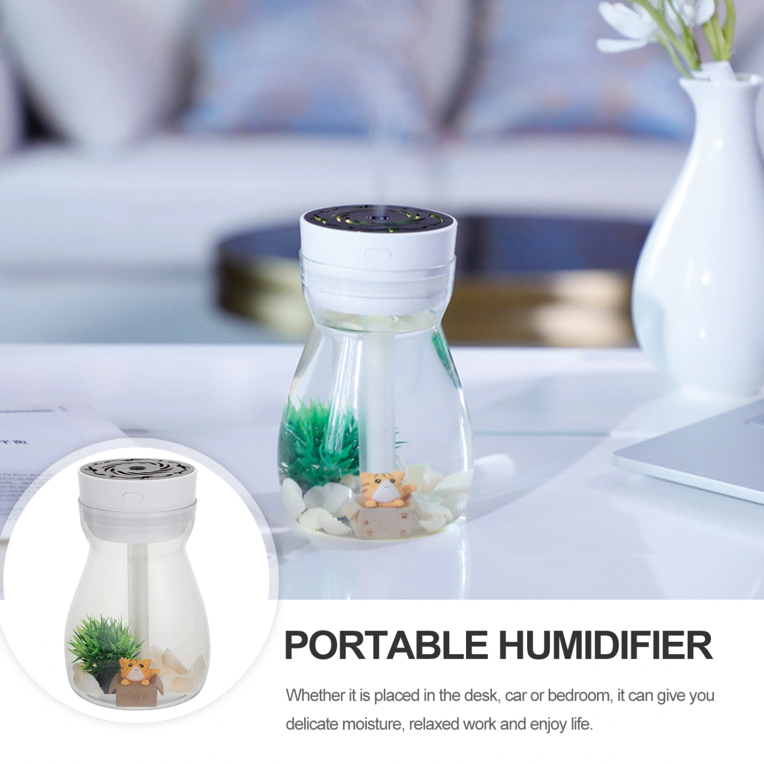 Bedroom Micro Landscape Humidifier Car Interior Modern Mini Air Fresh Humidifier