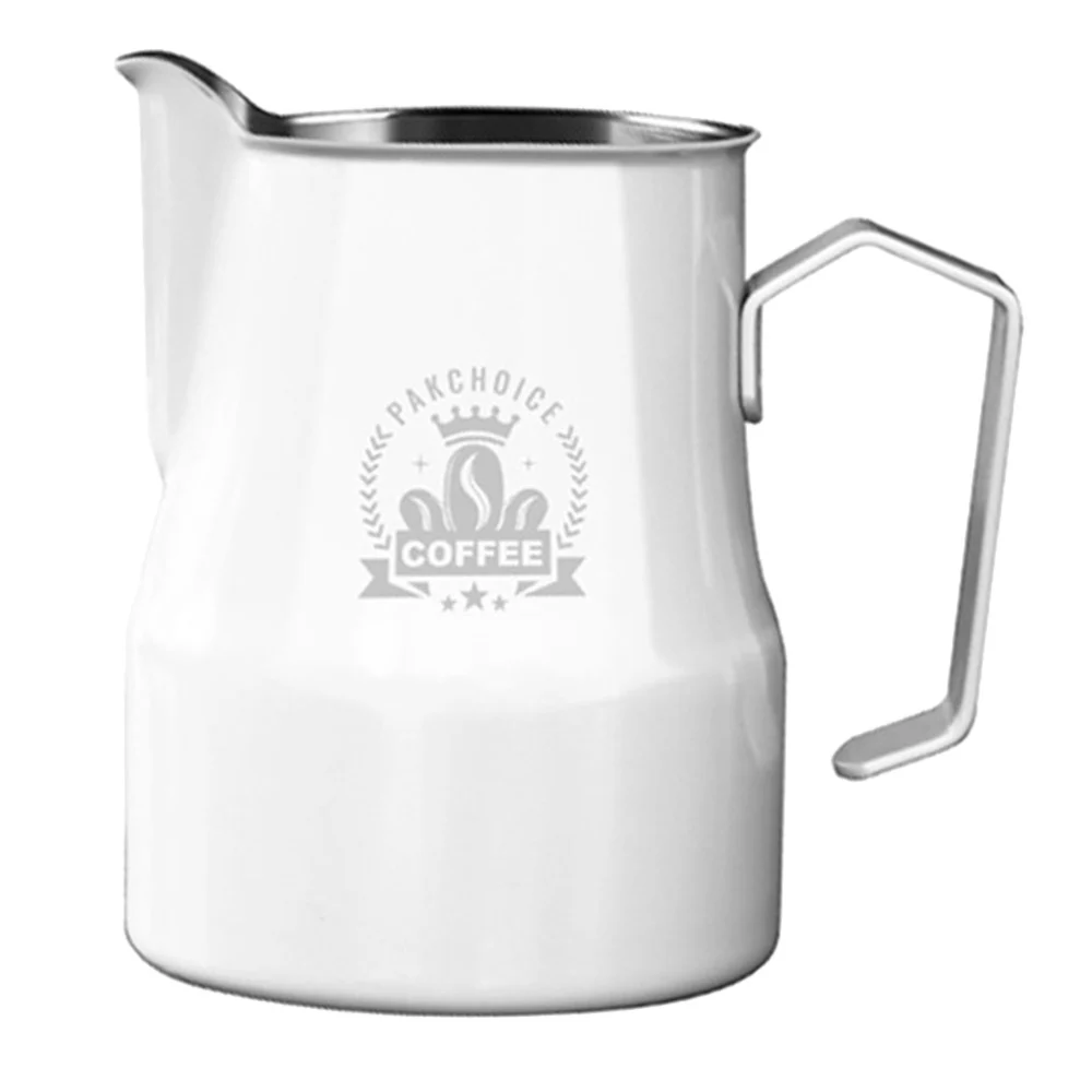 Stainless Steel Pitcher Portable Milk Cup Creative Milk Jug Coffee Pull Flower Cup