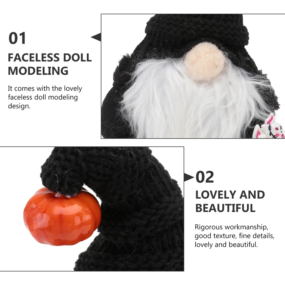 1Pc Harvest Festival Faceless Doll Decor Lovely Home Adornment Party Scene Prop