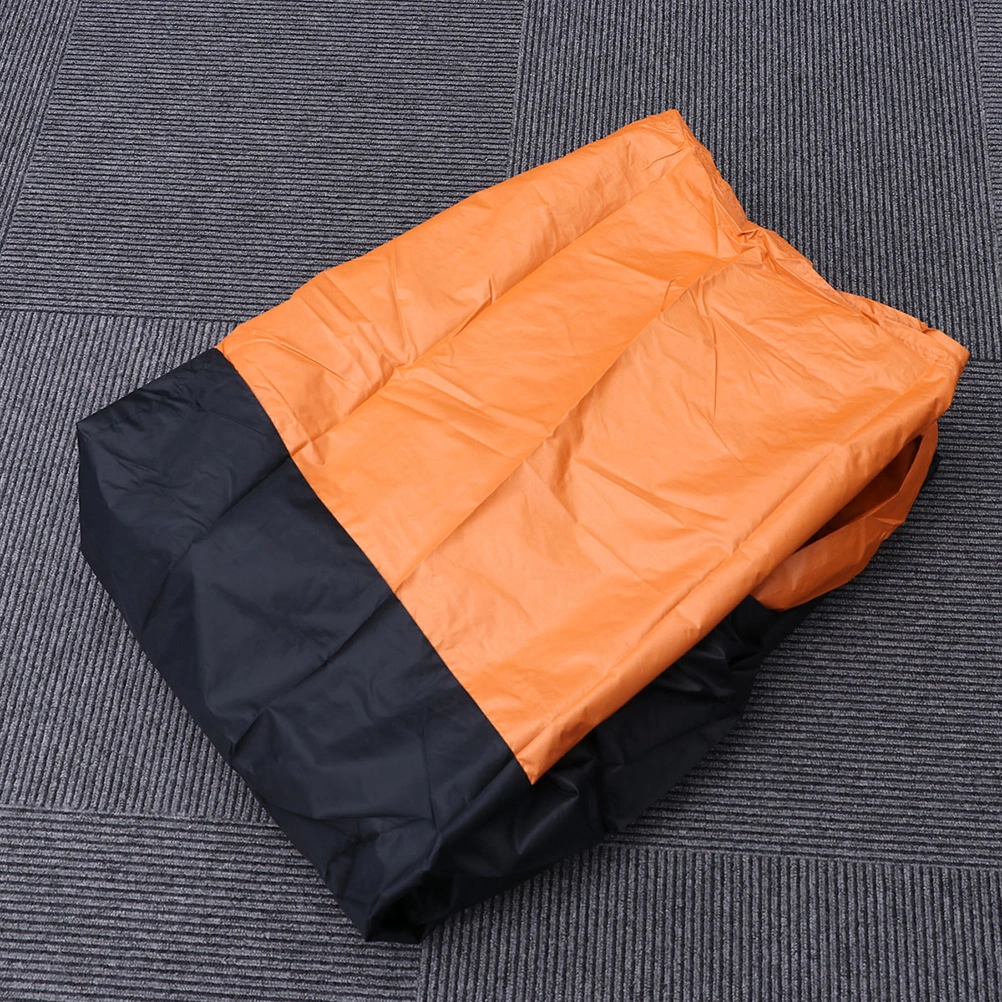 Universal Outdoor Motorcycle Motorbike ATV Scooter Dustproof Waterproof Sun Block Protective Cover Rain Cover Protector - Size L (Black and Orange)