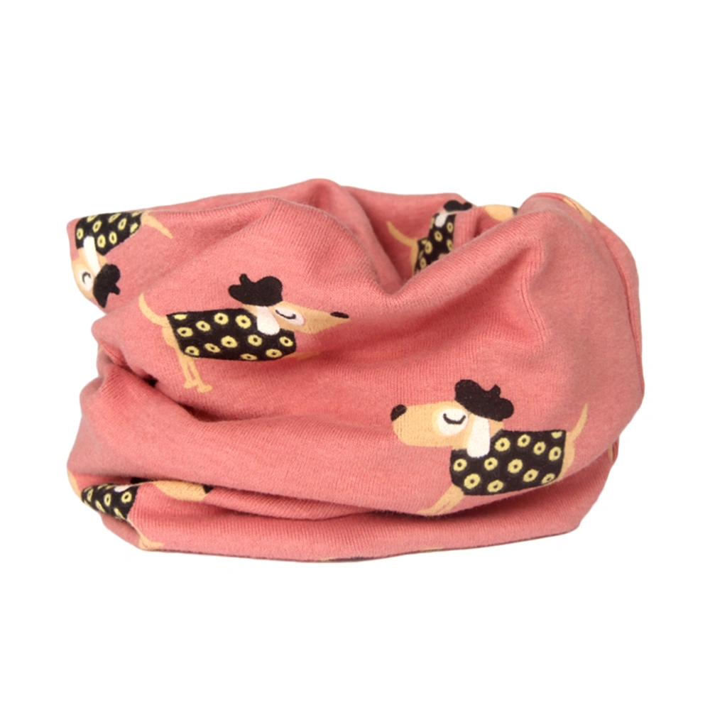 Winter Warm Cotton Kid Boy Girl Scarf Shawl Neckerchief Circle Neck Scarves (Cartoon Dog)