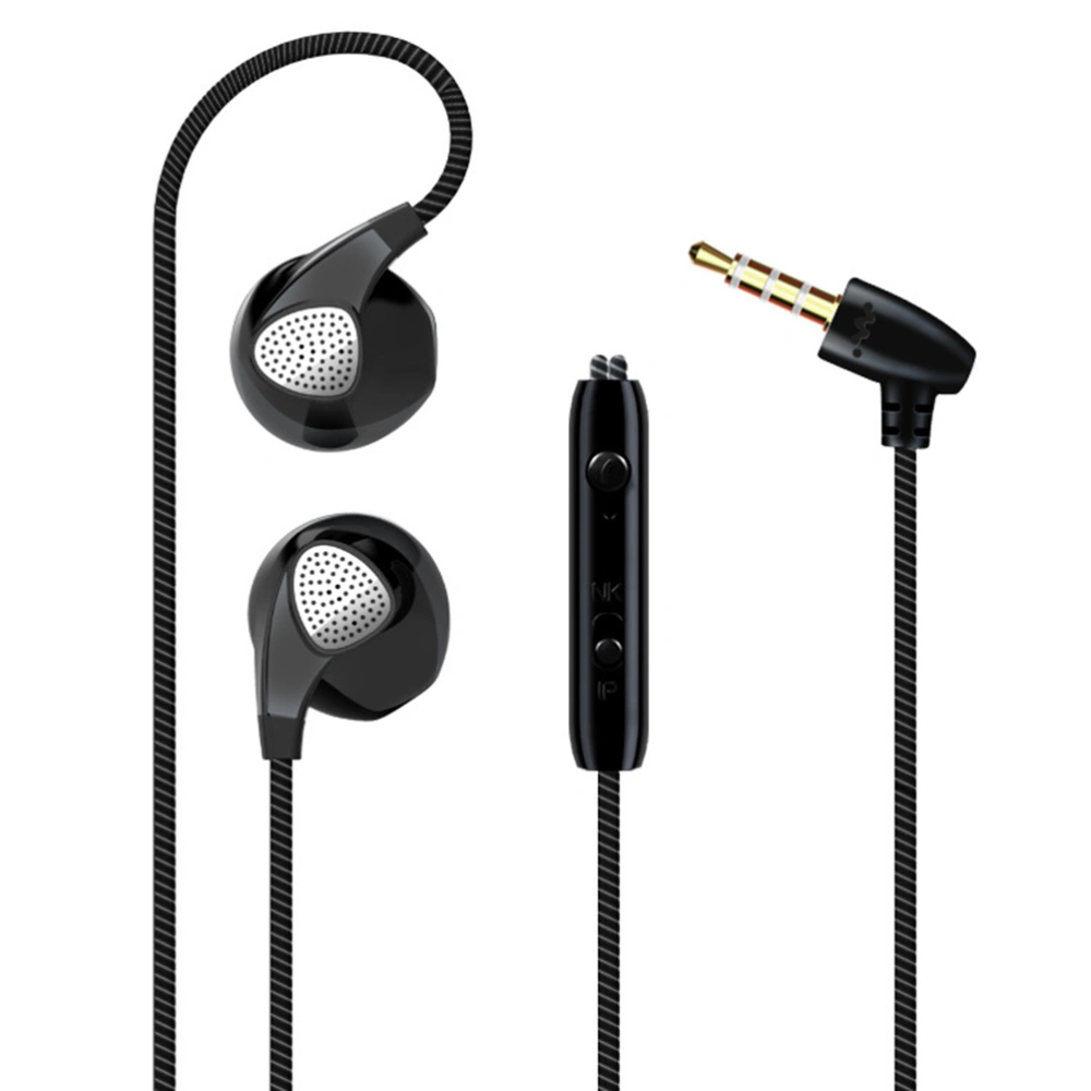 In-Ear Earbuds Headphones headset with Mic Microphone Stereo Bass Clear Audio with 3.5mm Jack (Black)