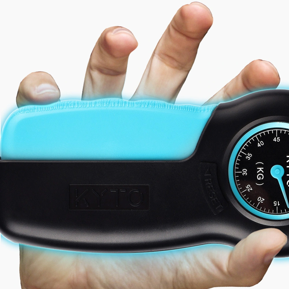 Hand Evaluation Dynamometer Grip Strength Measurement Force Gauge Load Cell Wrist Forearm Strength Training Hand Grip (Black Blue)