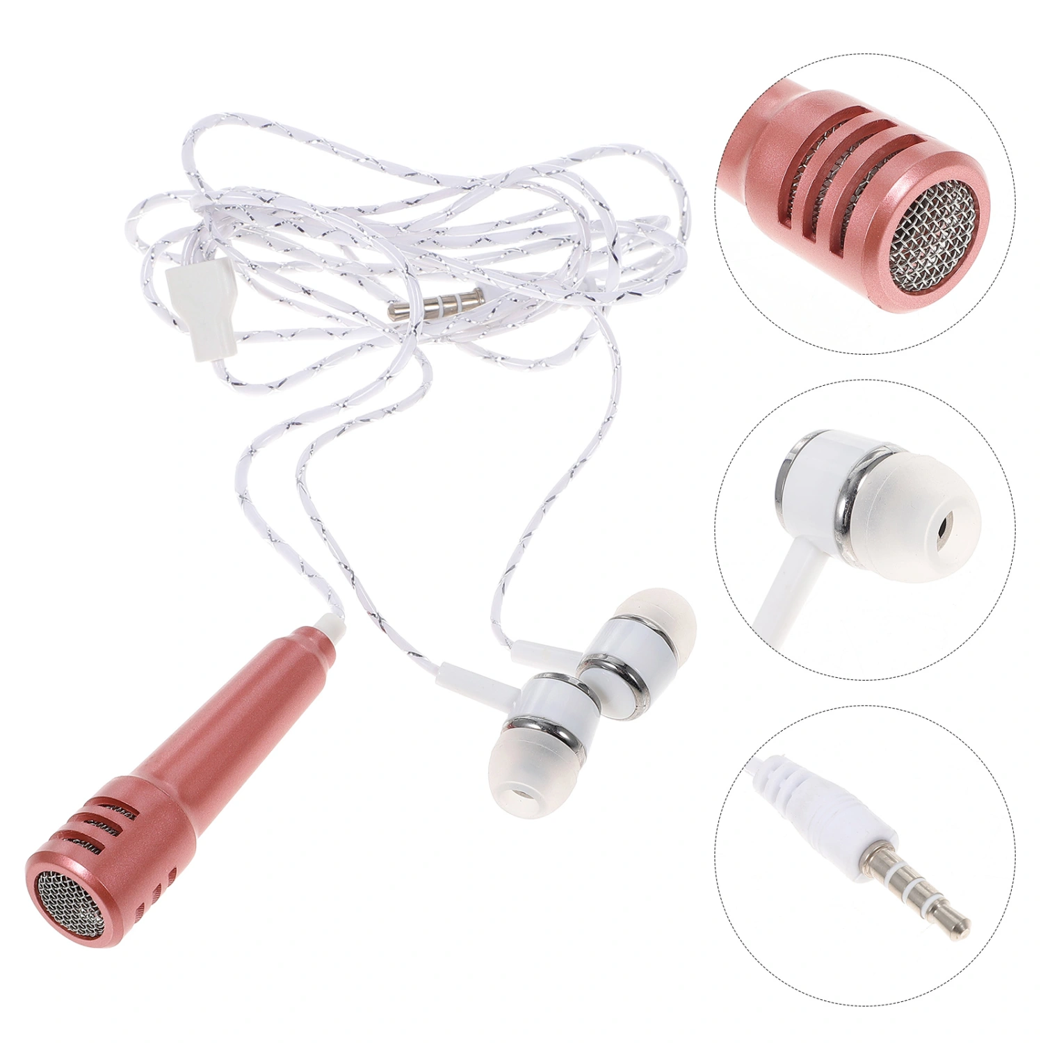 Mini Karaoke Condenser Microphone for Phone Coumputer Mini Phone Microphone (Random Color)