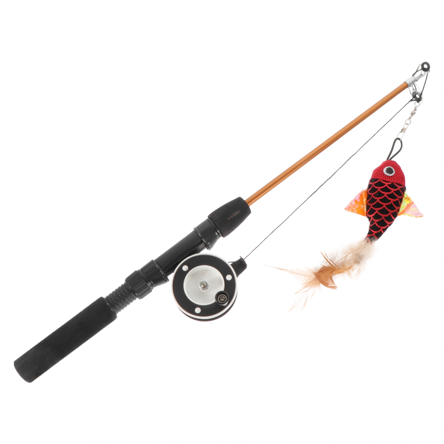 Retractable Cat Wand Toy Cat Teaser Toy Interactive Cat Toy Cat Teaser Stick Toy