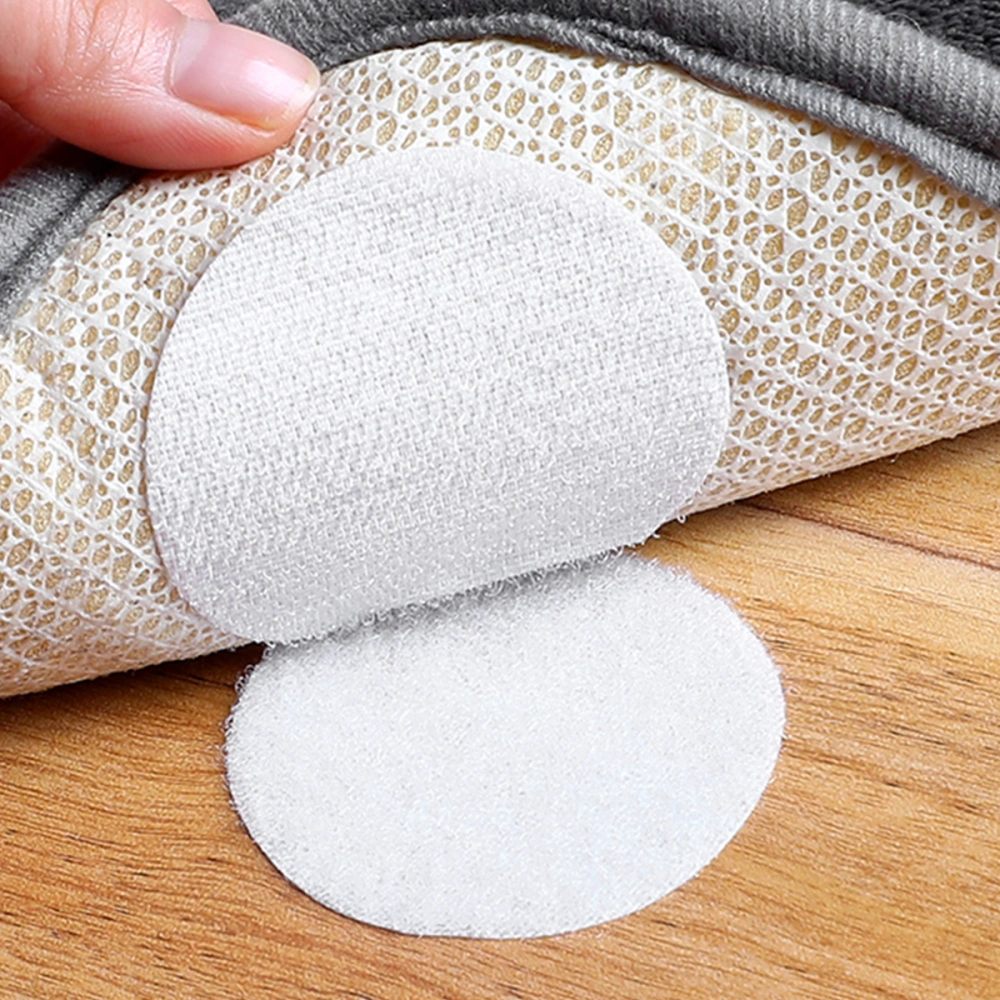 40PCS Double-sided Adhesive Fixed Sticker Sofa Bed Cushion Anti-skid Fixer Quilt Baby Bedroom Sheet Fastener Buckle for Sofa Blanket(White)