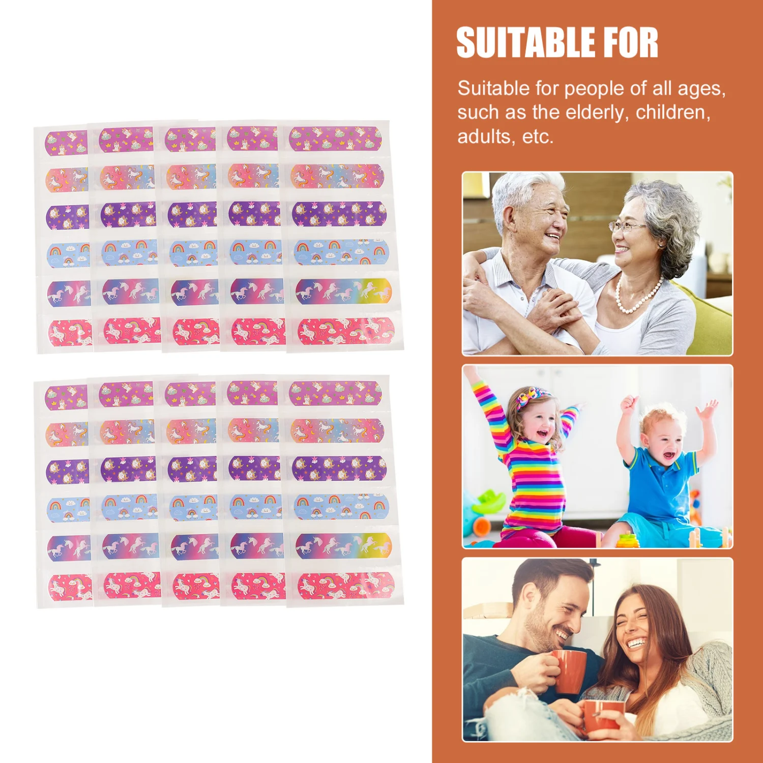 10 Sheets Hemostatic Patches Adhesive Bandages Breathable Bandages for Wound Lovely Wound Patches