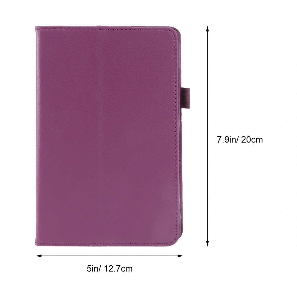 4-in-1 Litchi Texture PU Case Cover Stand Set for Galaxy Tab 3 Lite 7.0 T110 /T111 (Purple)