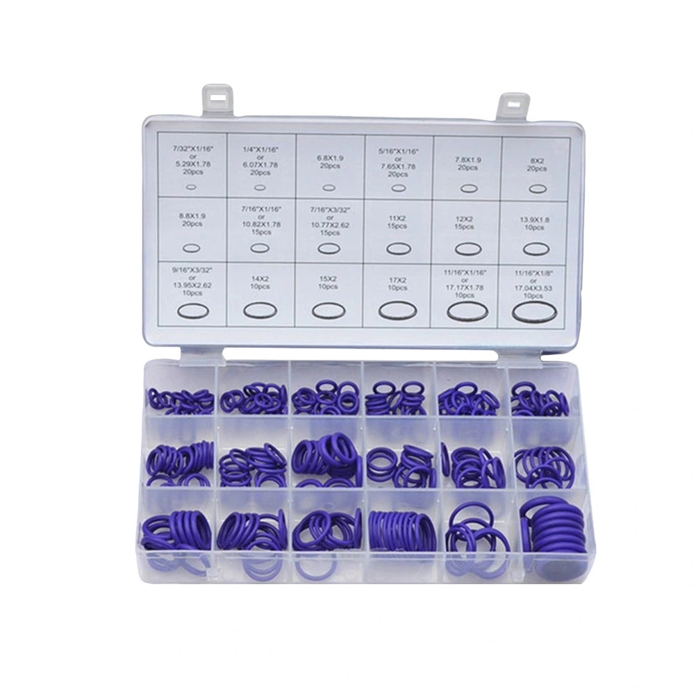 265PCS Car Air Conditioning Sealing Ring Ring Rubber Insulation Gasket Shaped Sealing Rings Multi-purpose Washer Seals Auto Air Conditioning Repair Tool