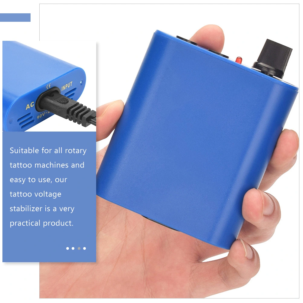 Tattoo Voltage Regulator Sturdy Power Regulator Portable Voltage Stabilizer Power Supply(EU Plug)