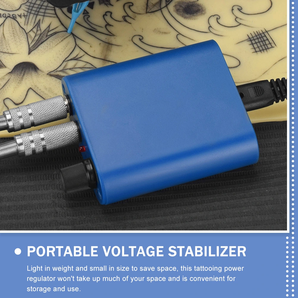 Tattoo Voltage Regulator Sturdy Power Regulator Portable Voltage Stabilizer Power Supply(EU Plug)
