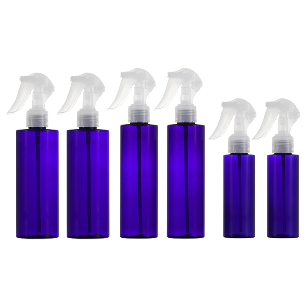 6Pcs Cleansers Spray Bottle Portable Travel Bottle Empty Spray Bottle (Blue)