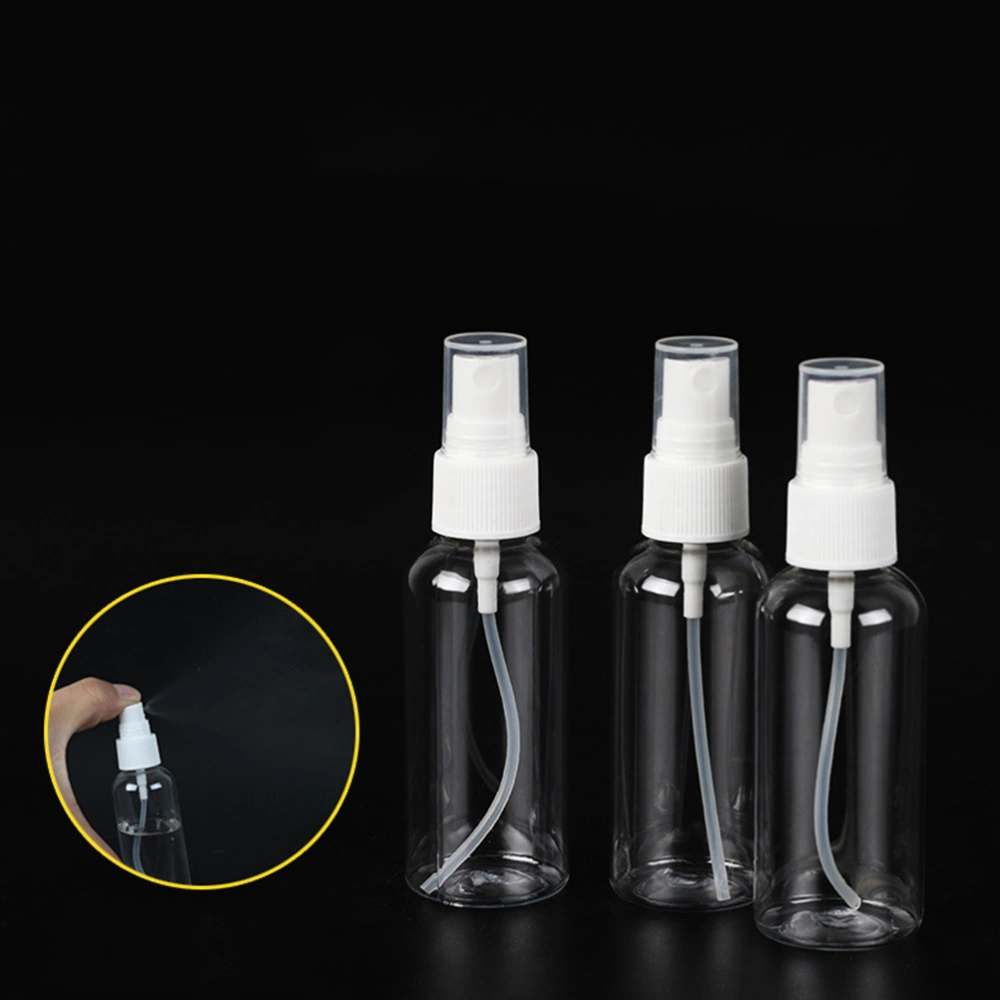 10pcs 100ML Portable Plastic Spray Bottle Empty Water Sprayer Refillable Mist Atomizer Bottles Multifunctional Cosmetic Dispenser Tools for Travel Home Garden Flowers Plants