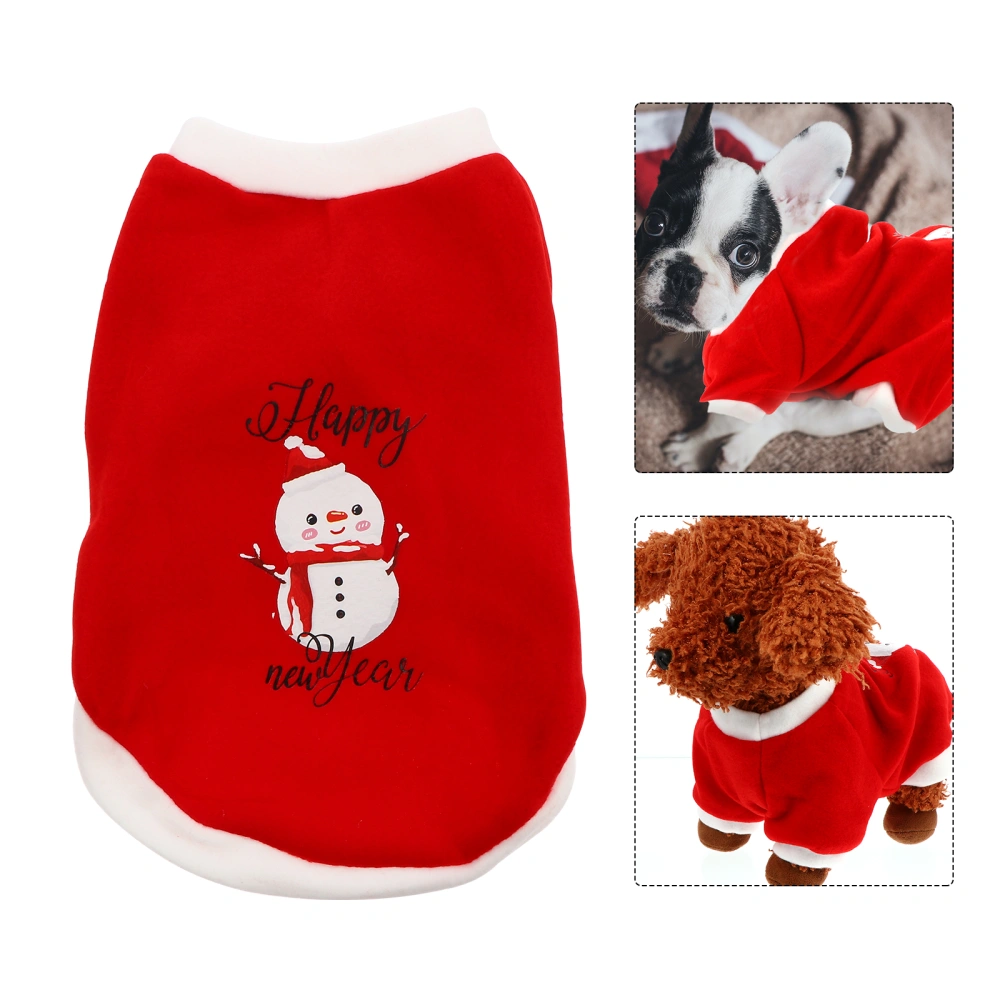 1pc Christmas Pet Costume Pet Garment Pet Outfit Lovely Pet Party Clothes