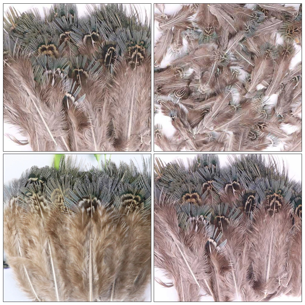 100pcs Natural Pheasant Feather Material DIY Feather for Jewelry Decoration