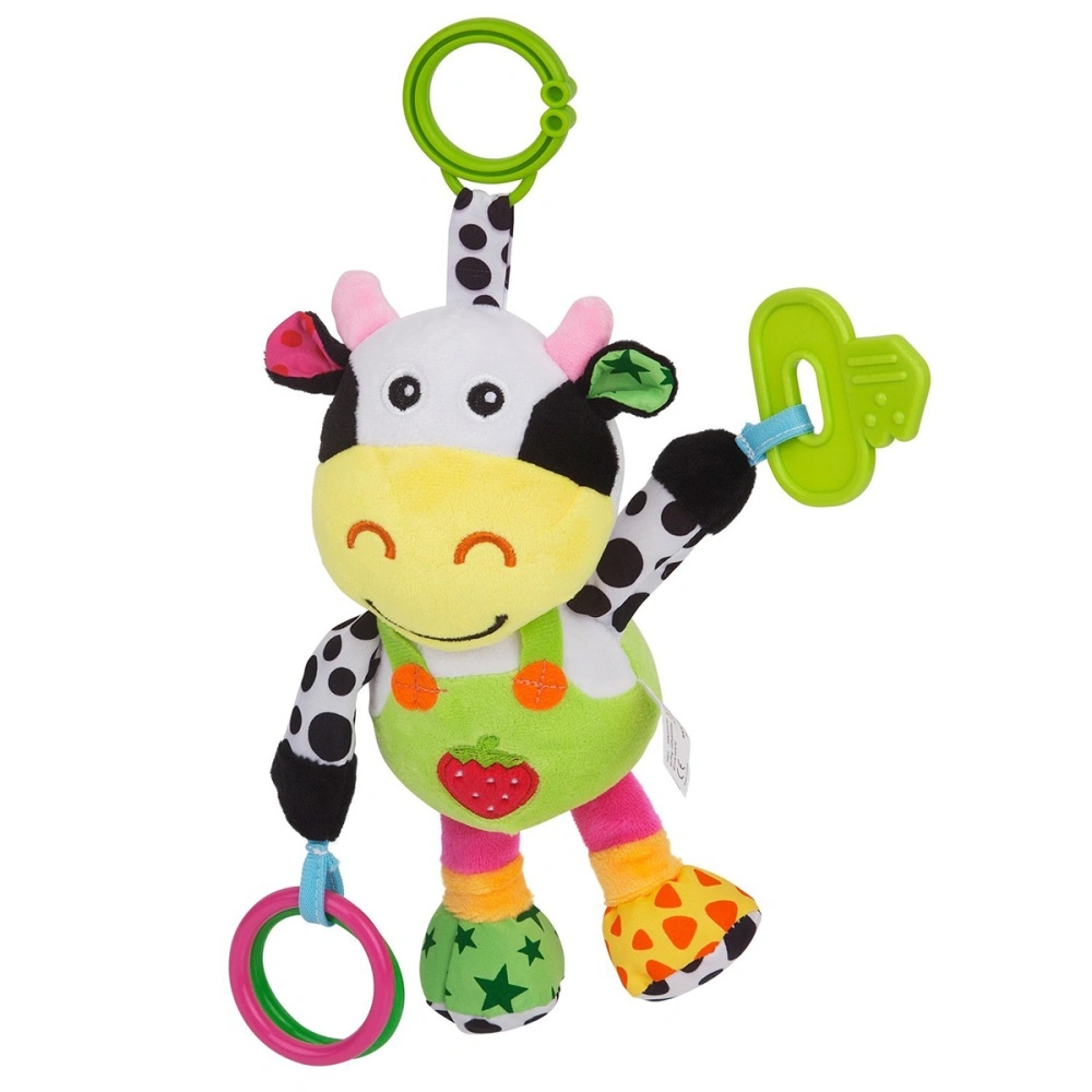 Infant Baby Toys Plush Cow for Pushchair Pram Car Seat