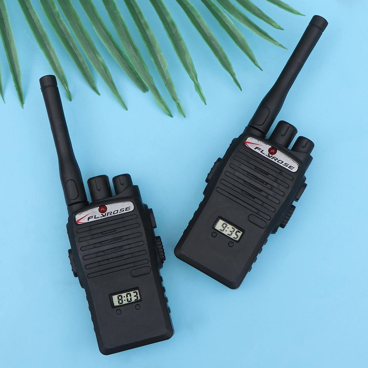 2pcs Black Mini Wireless Walkie Talkie Kid Two-Way Radio Kids Toys Portable Play Game Radio Frequency Transceiver Ham Radio Children