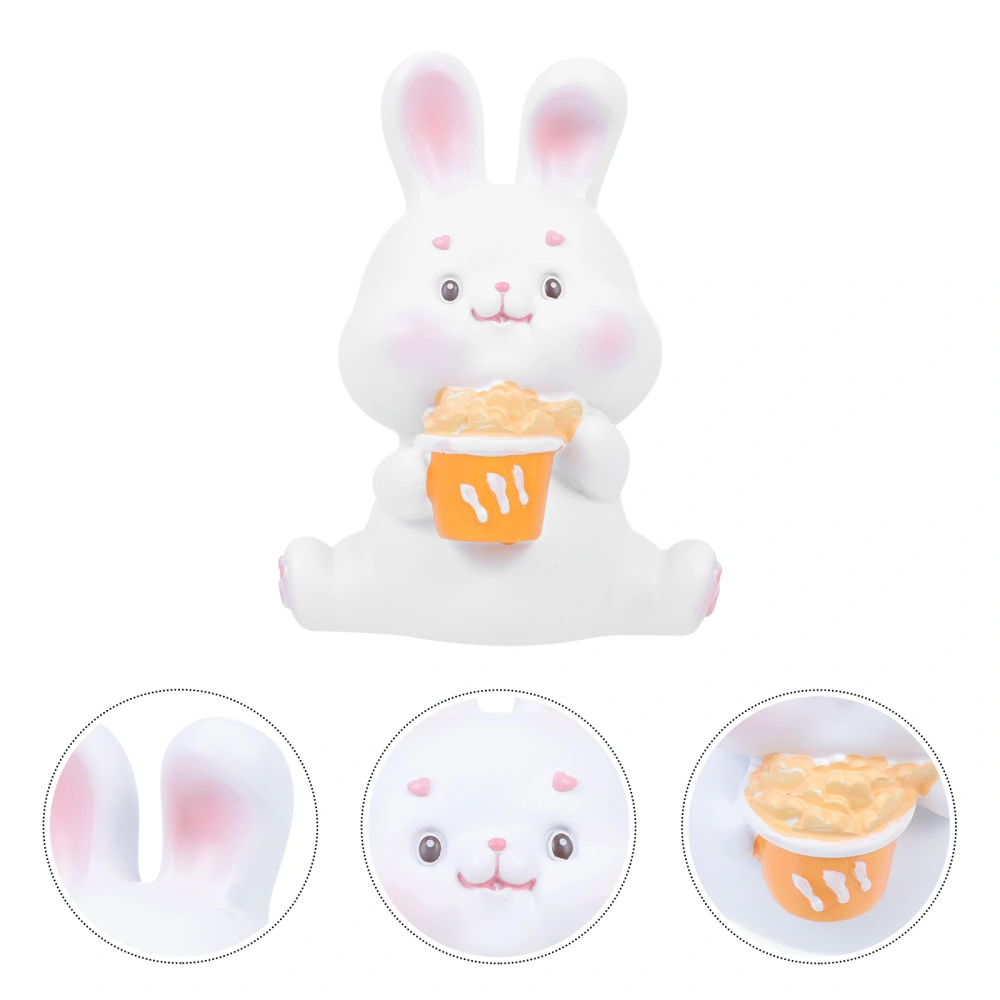 Creative Resin Rabbit Shape Desktop Office Housewarming Easter Decoration