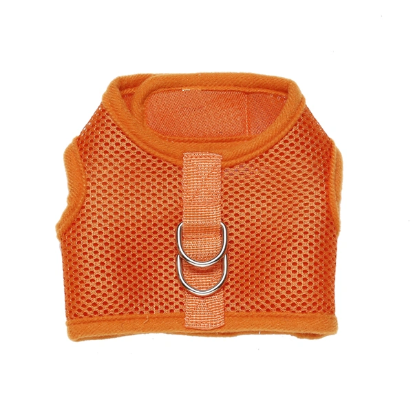 Pet Dog Mesh Fabric Chest Harness Vest - Size M (Orange)