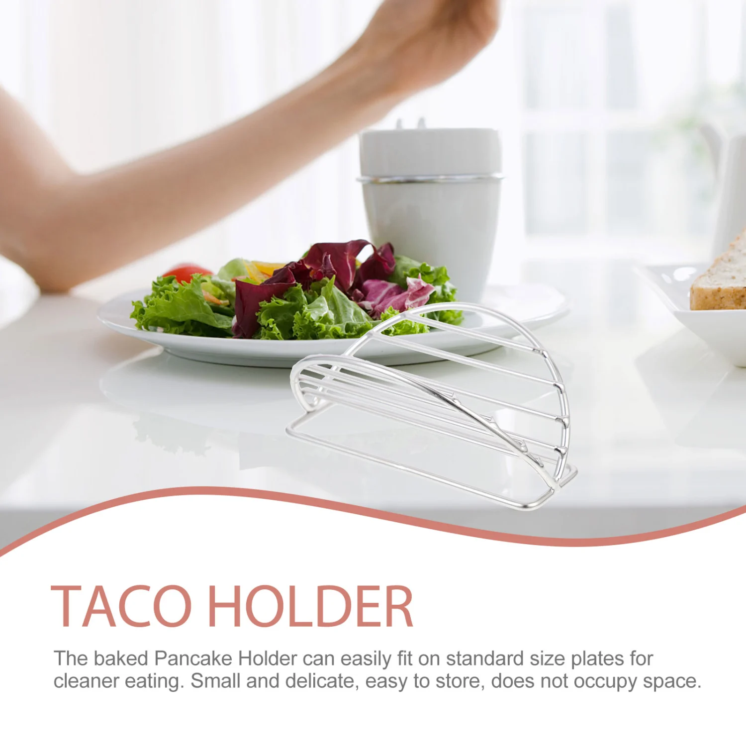 Taco Rack Stand Stainless Steel Taco Holder Household Taco Rack Restaurant Taco Rack