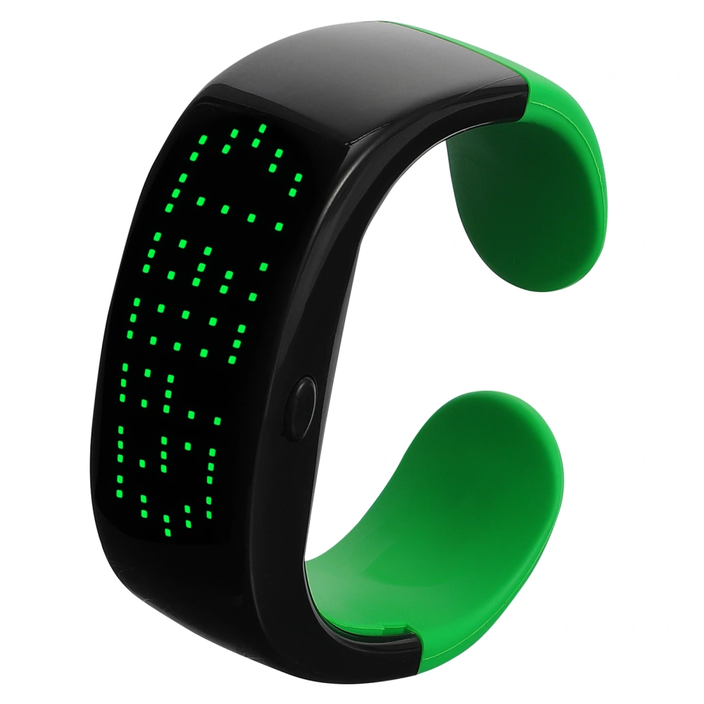 Screen Display LED Glow Bracelet Luminous Wristband Party Cheer Wrist Band