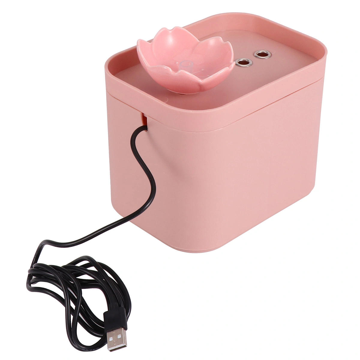 Cat Water Fountain Automatic Circulation Fountain Water Dispenser Water Feeder for Pet Cat Dog Kitten (Pink)