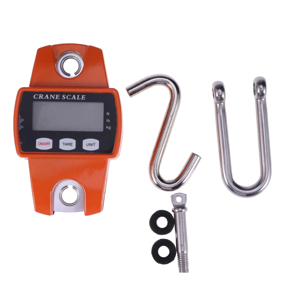 Mini Electronic Digital Scale with LCD Display 300 KG 660 LBS Heavy Duty Weighing Tool(Orange)