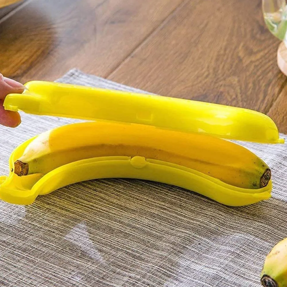 4Pcs Creative Banana Storage Cases Travelling Fruit Protective Containers