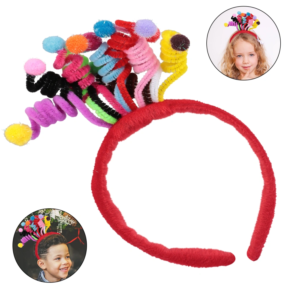 1 Pc Colorful Ball Hair Spring Tentacle Hair Band Christmas Party Props