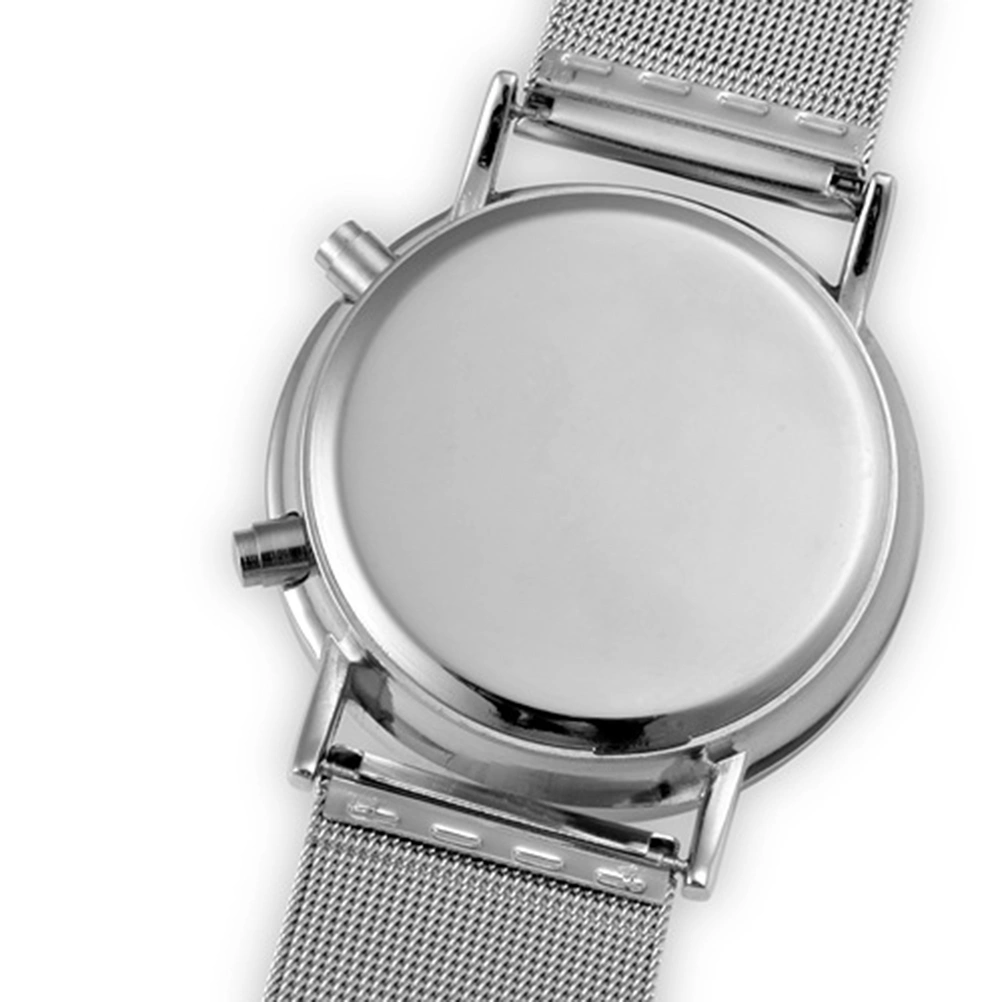 Creative Waterproof Stainless Steel Ball-bearing LED Wrist Watch Electronic Digital Watch (Blue Light)