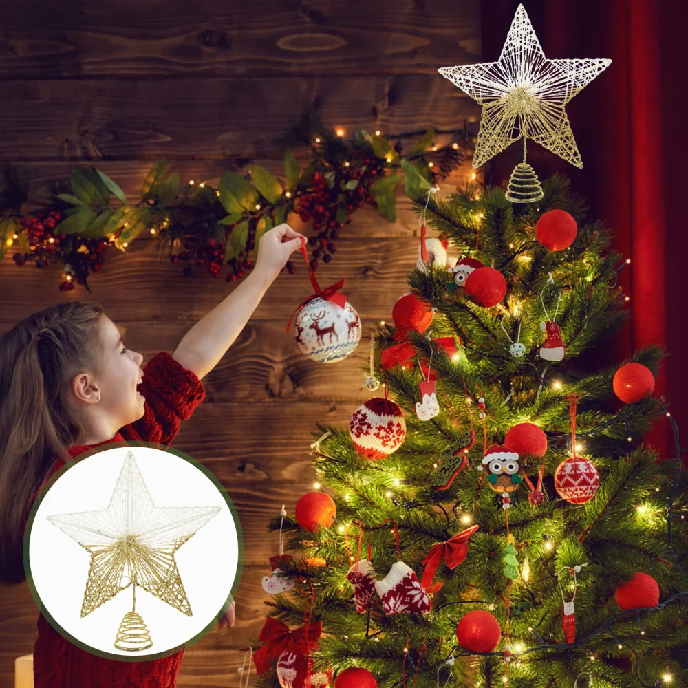 Christmas Tree Topper Star Xmas Tree Star Xmas Decoration Desktop Ornament