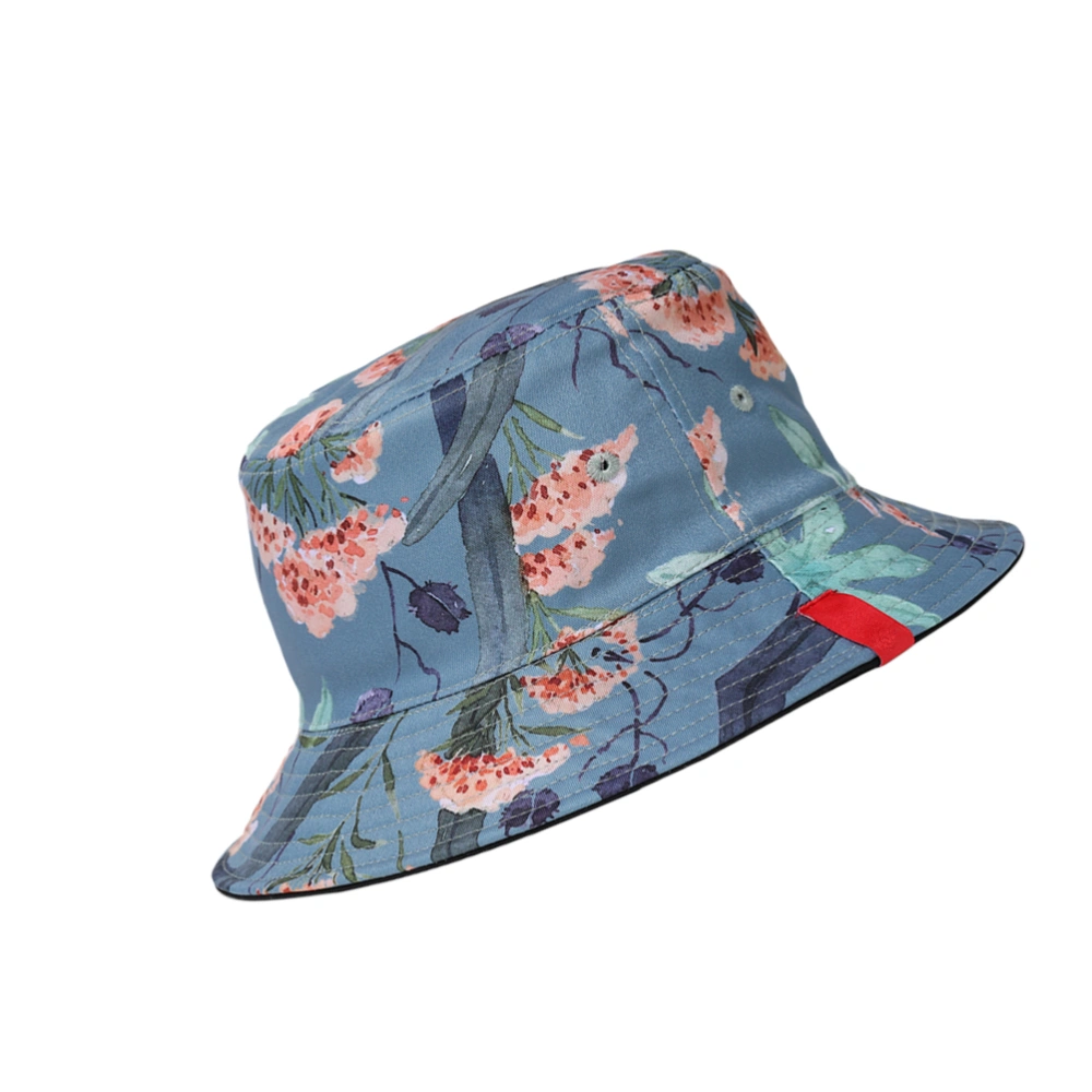 Double-sided Reversible Bucket Hat 3D Printed Fisherman Hats Summer Spring Caps Casual Sunhat for Men Women (Dandelion)