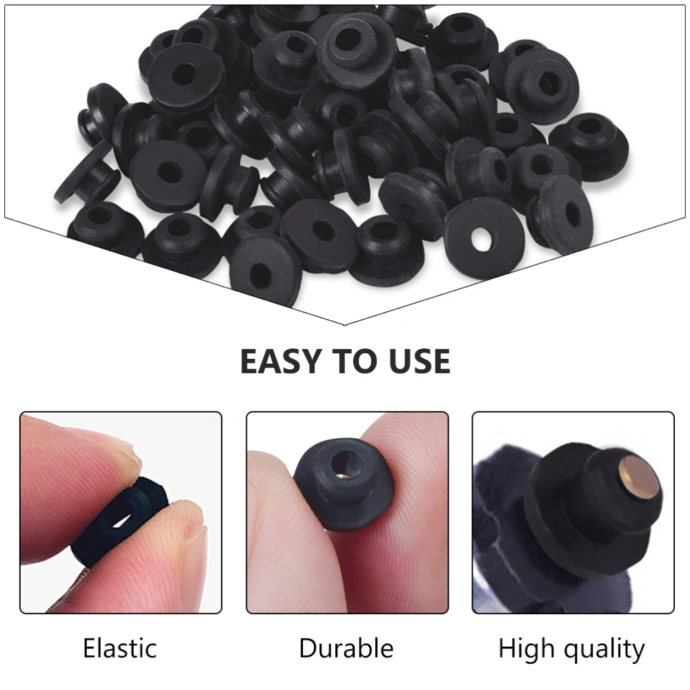 100Pcs Machine Needle T-shape Rubber Grommets Accessories