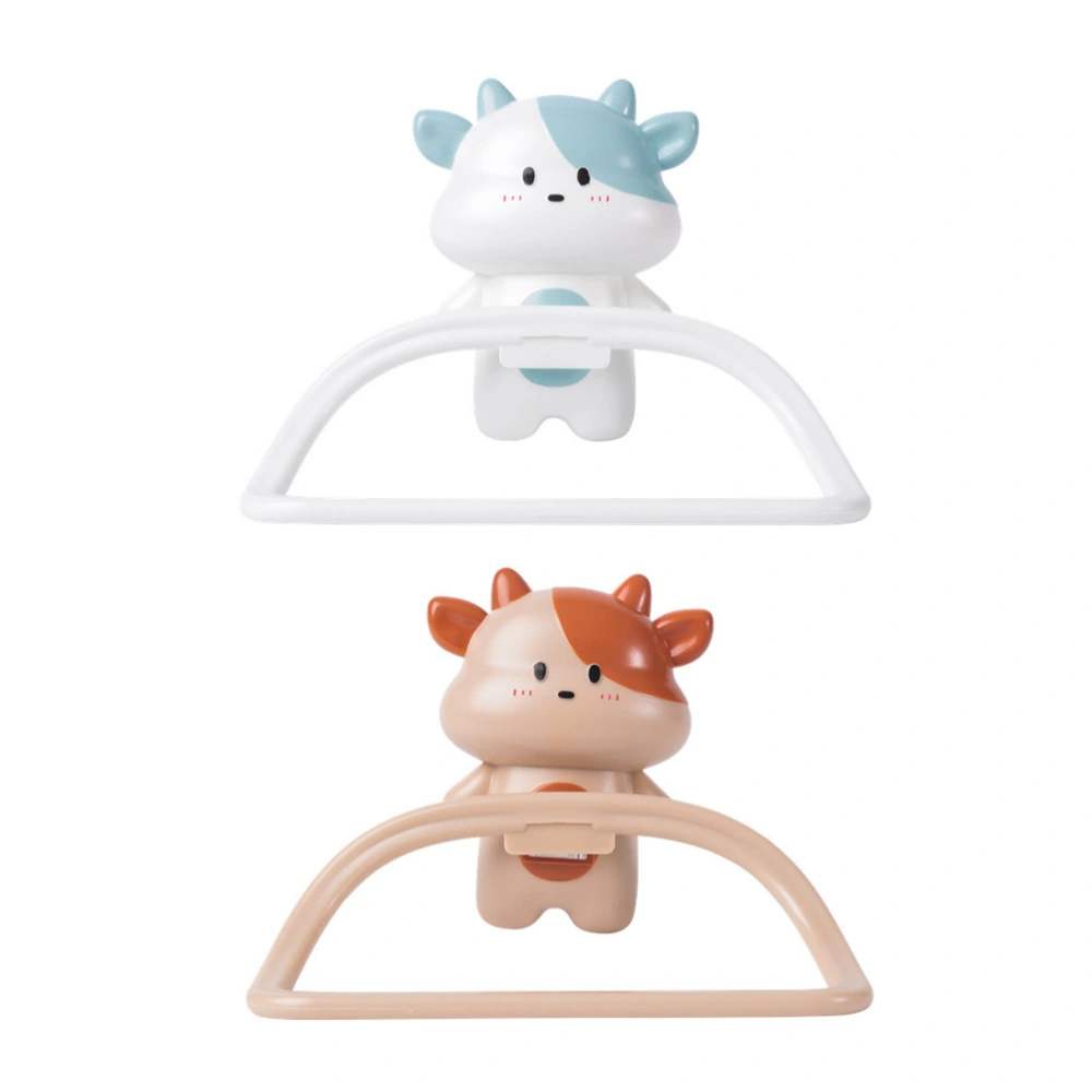 2PCS Cartoon Children Wall-mounted Bathroom Hanging Holder with Suction Cup