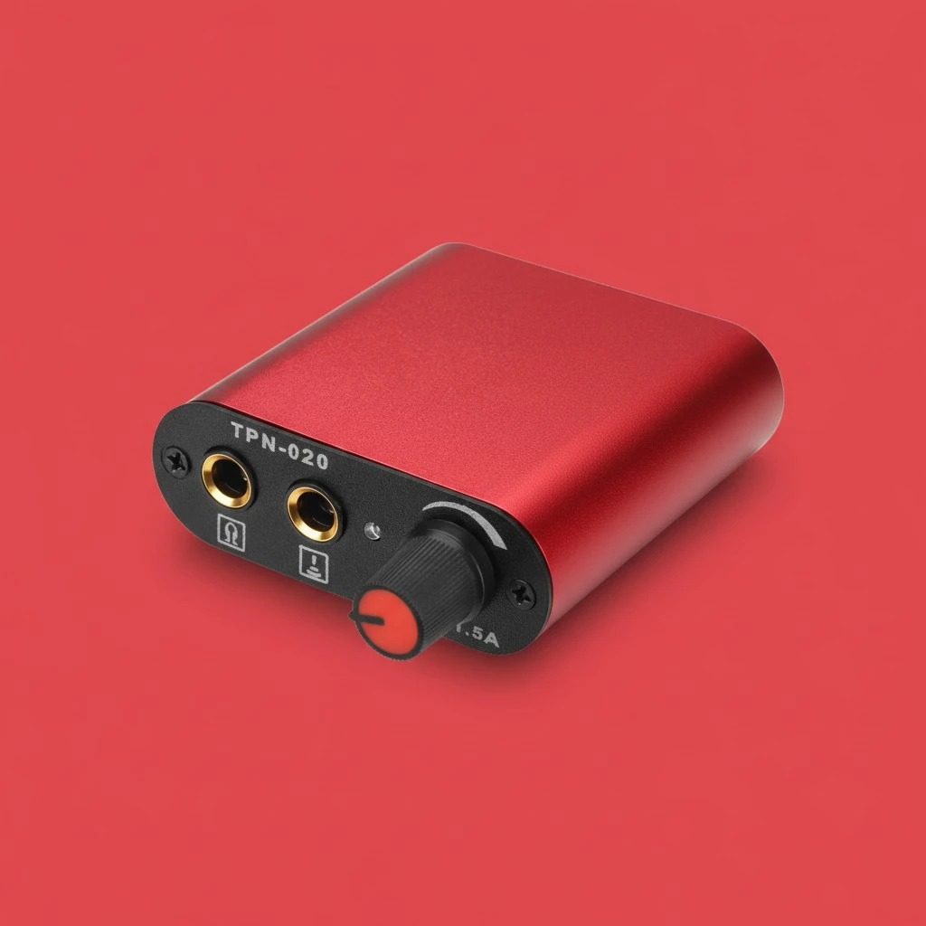Tattoo Machines Mini Tattoo Power Supply Stainless Steel Tattoo Power Adapter Power Supply (EU Plug)