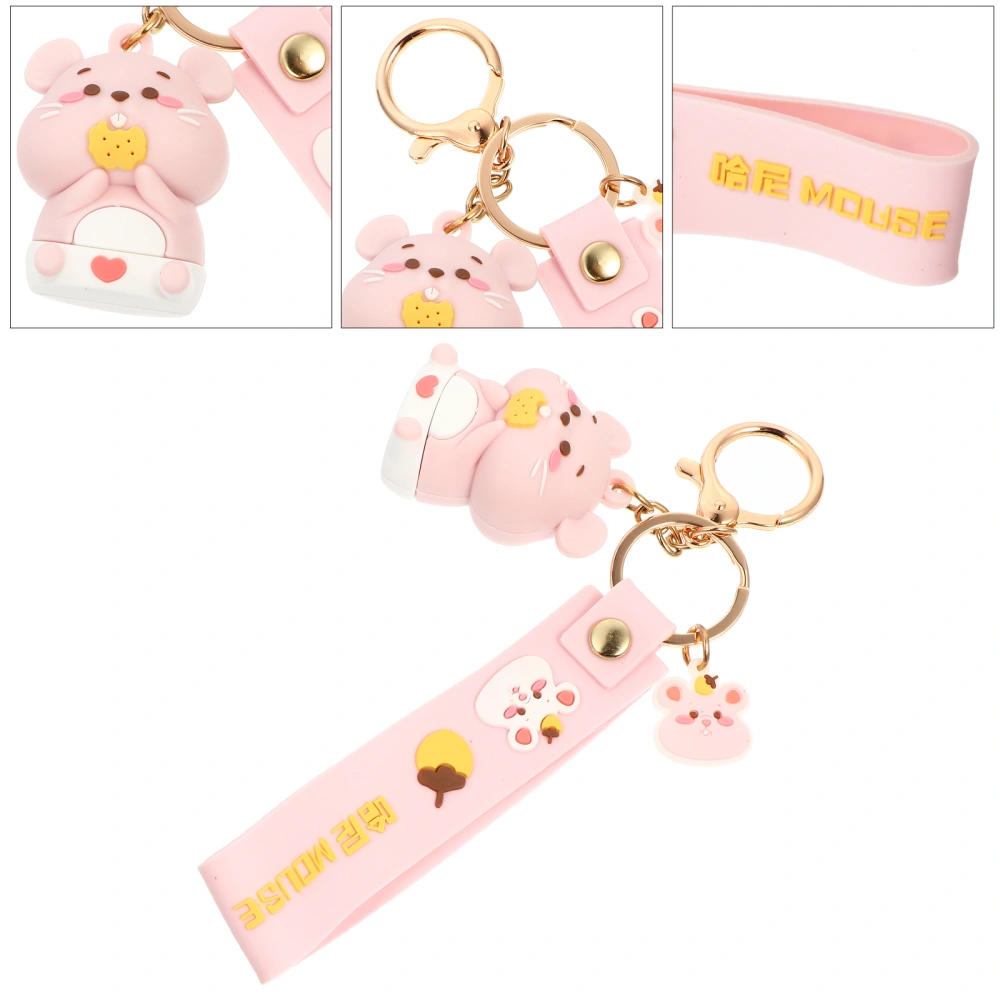 1pc Adorable Key Pendant Bag Pendant Keychain Honey Mouse Key Chain Pendant