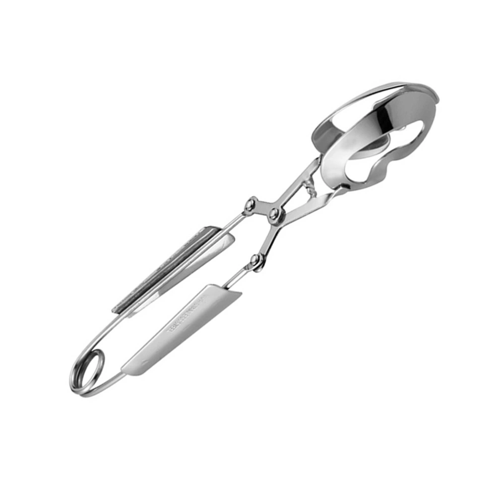 Stainless Steel Hollow Head Anti-scald Seafood Clip Snail Tong Kitchen Serving Utensil Tableware for Crab Oyster